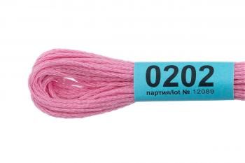 Нитки для вышивания Gamma мулине 8 м 0202 розовый